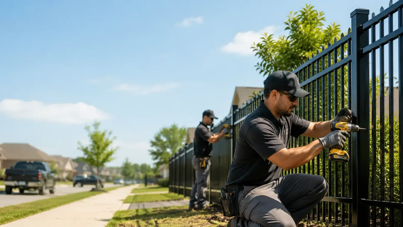 Metal Fence Installation in Martensdale, IA